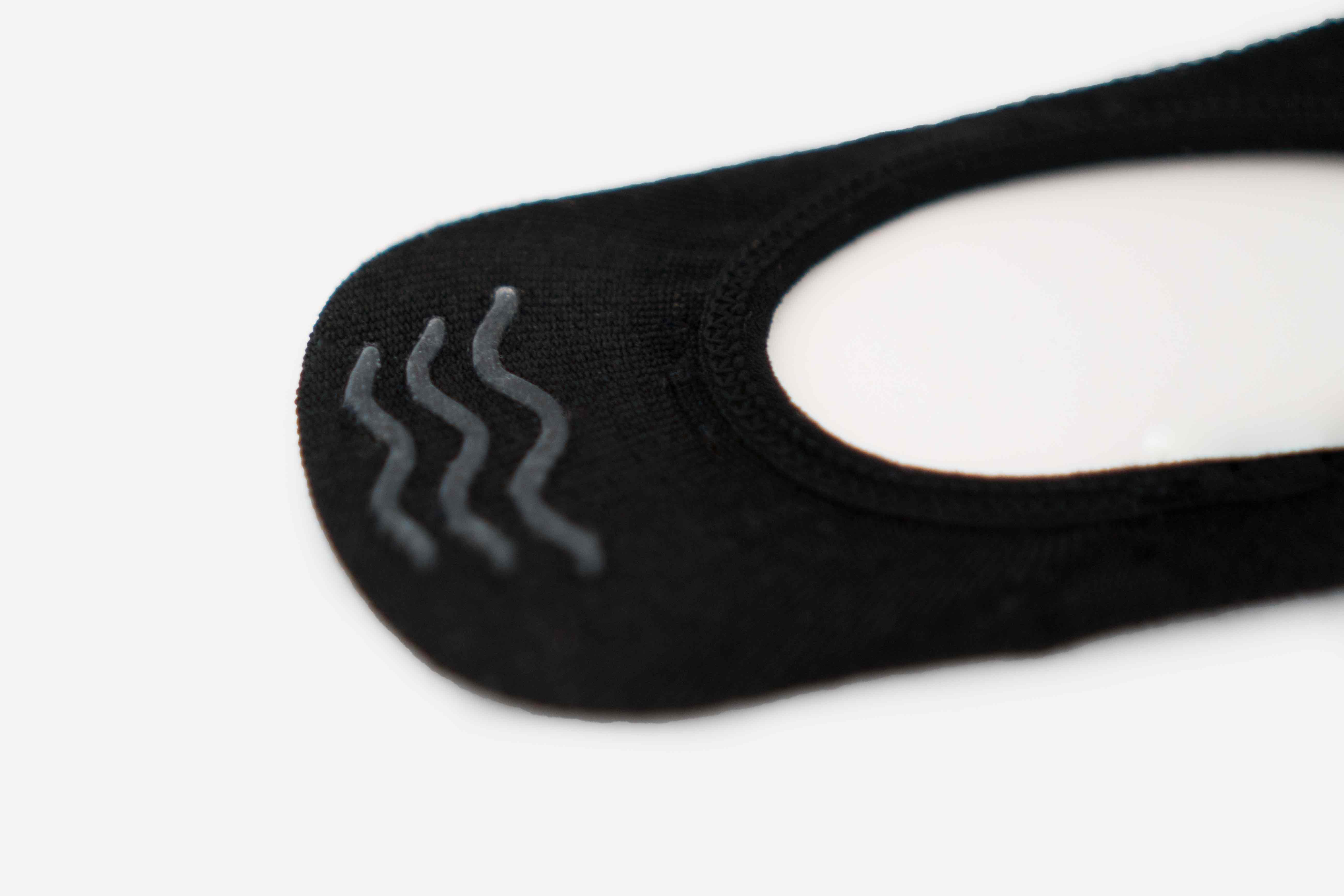 Close-up of no-slip heel grip